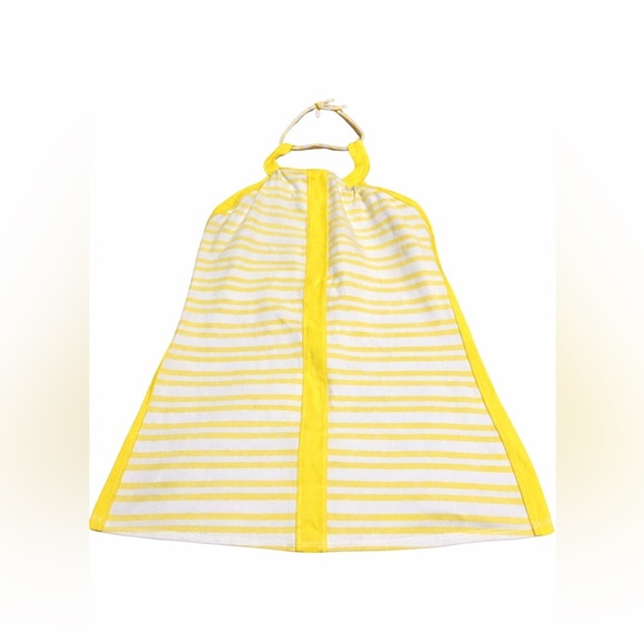 lululemon athletica Tops - Lululemon Hip To Be Zen Halter Top Yellow White Stripe Size 8
